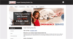 Desktop Screenshot of carpetcleaningstudiocity.com