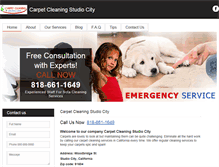 Tablet Screenshot of carpetcleaningstudiocity.com